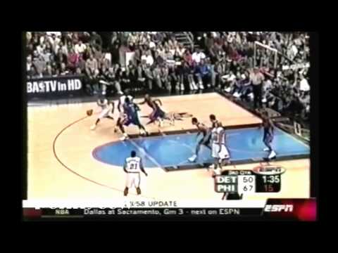 Allen Iverson Full Highlights vs. the Pistons - 2003 NBA Playoff Game 3