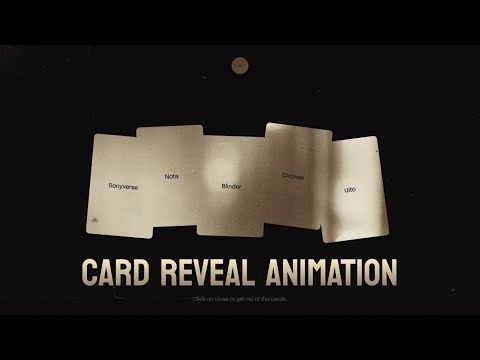 Card Reveal Animation | HTML, CSS &amp; JavaScript (GSAP)