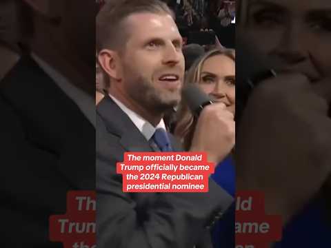 Watch the moment Trump officially became the 2024 Republican nominee #shorts