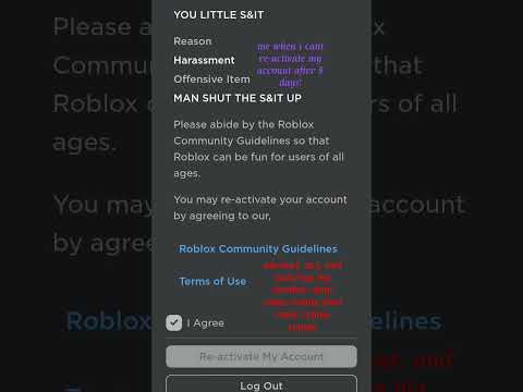 YA&#039;LL HOW DO I RE-ACTIVATE MY MAIN ACCOUNT😭 #roblox #banned #me