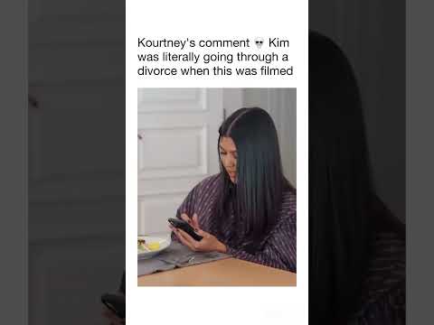 Kourtney was so mean to kim