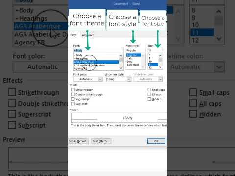 Tech In 1 Minute | How to change default font in Word