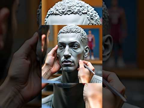 &quot;Basketball Legends Like You&#039;ve Never Seen:AI Sculpture Art&quot;#art #sculpture #ai #artist #diy #shorts
