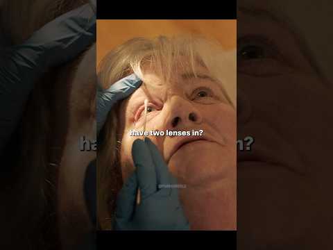 Dozen contacts inside her eye?! #series #shorts #911lonestar