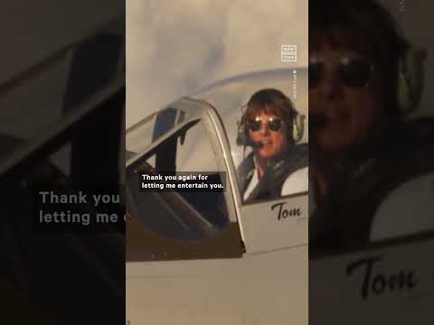 Tom Cruise Accepts MTV Movie Award While Flying a Fighter Jet