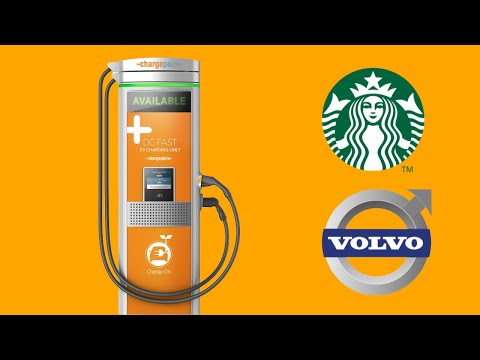 ChargePoint stations planned in collaboration with Starbucks and Volvo