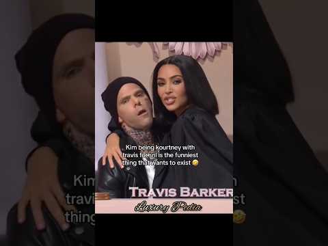 Kim is so real for that 😭🤣 #kimkardashian #kourtneykardashian #travisbarker