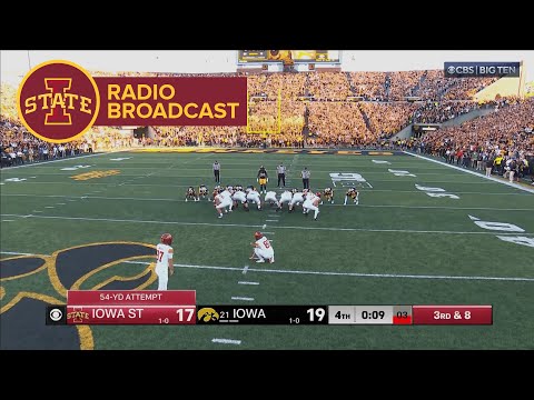 Iowa State Radio broadcast of the 2024 Iowa State-Iowa ending | 2024 College Football