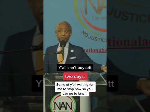 Civil rights activist Rev. Al Sharpton delivers remarks at National Action Network event #shorts