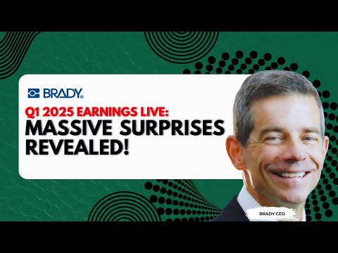 WATCH LIVE: Q1 2025 BRADY EARNINGS CONFERENCE CALL