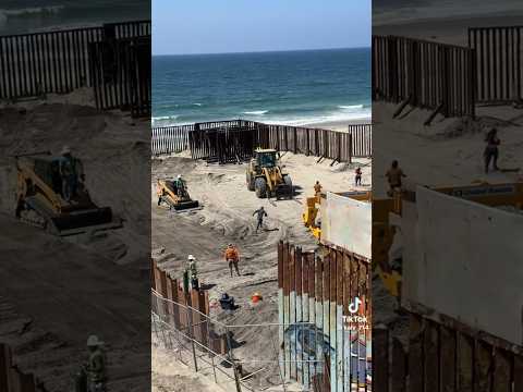 Video shows migrants in Tijuana running through border fencing inside Friendship Park at the border