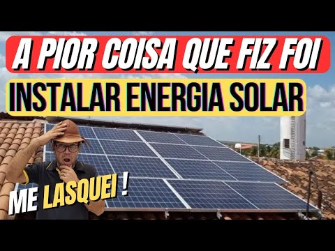 🌞Energia Solar pode te dar um grande PREJUÍZO 😔