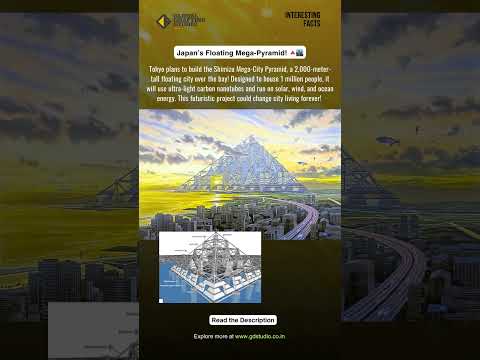 Tokyo’s $550 Billion Floating Pyramid Will Blow Your Mind! 🌆🚀 #shorts #architecture #japan