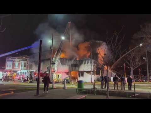 Fire breaks out at Cleveland car dealership, more than 60 firefighters respond to the scene