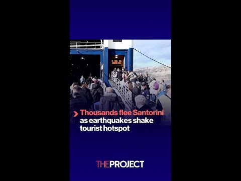 Thousands flee Santorini as earthquakes shake tourist hotspot
