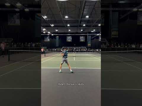 Hubert Hurkacz destroying the ball in Rotterdam 😮‍💨 #tennis #hurkacz
