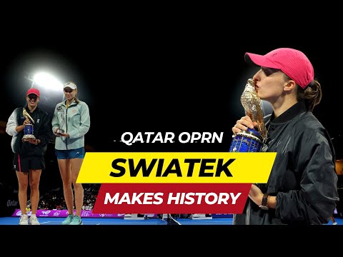 Iga Swiatek&#039;s Epic Journey| 3 Years, 3 Qatar Open Titles