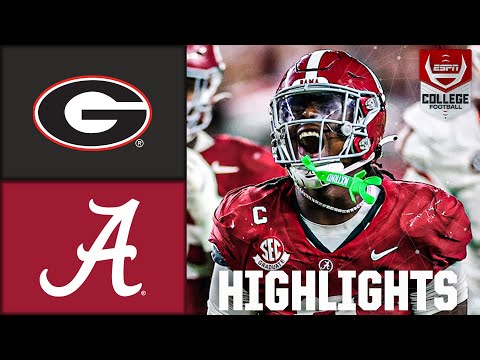 Georgia Bulldogs vs. Alabama Crimson Tide | Full Game Highlights | ESPN College Football