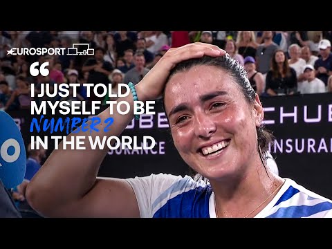 &#039;I&#039;m going to make my husband work hard tonight!&#039; | Jabeur reacts after her win | Eurosport Tennis