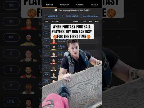 WHEN FANTASY FOOTBALL PLAYERS TRY NBA FANTASY FOR THE FIRST TIME [POINTS LEAGUES]