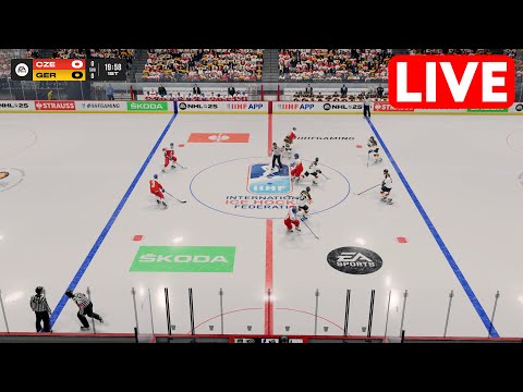 ICE HOCKEY LIVE🔴 Germany vs Czechia | 2025 IIHF World Championship - 19th May 2025 Full Match NHL 25
