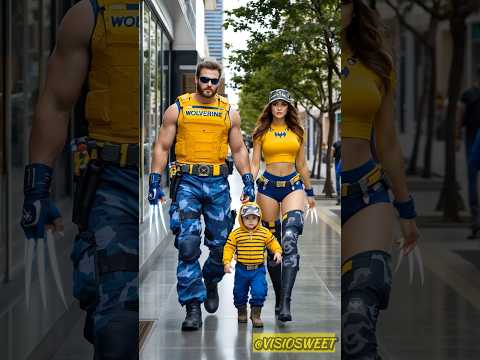 Superhero costume twenty nine | deadpool vs wolverine vs heroes 🔥#marvel #shorts #ai #superheroes
