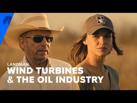 Landman | Tommy Explains Why Even Wind Turbines Depend on the Oil Industry (S1, E3) | Paramount+