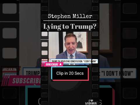 Inside the White House: Is Stephen Miller Undermining Trump?