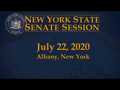 New York State Senate Session - 07/22/20