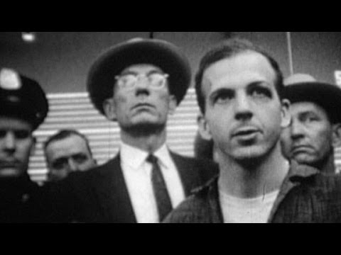 Lee Harvey Oswald speaks to the press