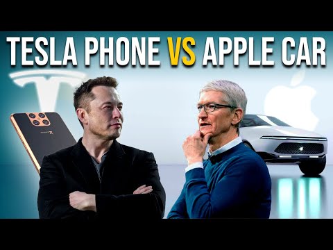 Tesla Model Pi Phone and Apple Car | Elon Musk vs Tim Cook