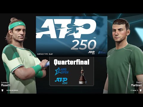Lorenzo Musetti 🇮🇹 vs Pedro Martinez 🇪🇸 | Quarterfinal | Argentina Open | CPU vs CPU