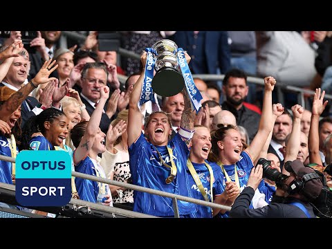 CHELSEA WIN THE WOMEN&#039;S FA CUP 🏆 Trophy lift at Wembley after completing domestic treble unbeaten