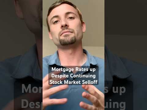 Mortgage Rates Rising Today Despite Continued Stock Decline #mortgage