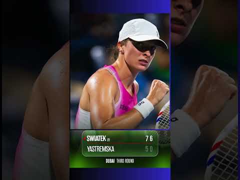 Iga Swiatek&#039;s Tactical Masterclass How She Crushed Yastremska in Dubai!