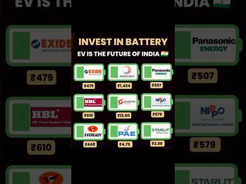 EV BATTERY 🔋 SECTORS STOCK HOLDINGS OF THE FUTURE