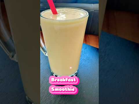 Golden Sunrise Smoothie. Tropical Power-Up Smoothie – With Almond Boost!