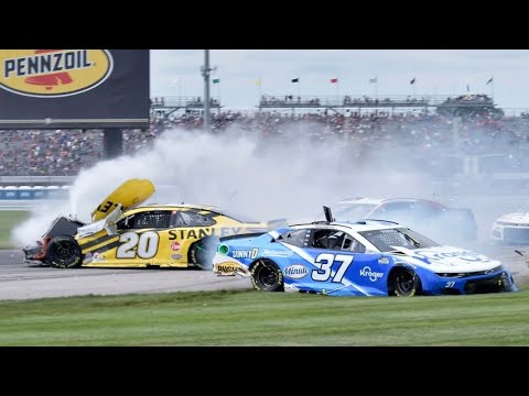 Christopher Bell Race Ending Crashes (Nascar Cup Series)