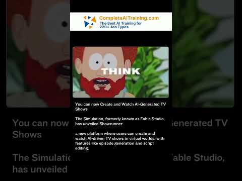 Now you can create TV shows with AI