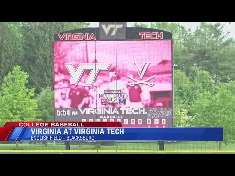 Virginia wins big over Virginia Tech, 12-2 in Game 1 of baseball Commonwealth Clash