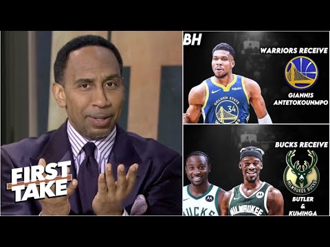 FIRST TAKE | &quot;Giannis to Warriors, Butler to Bucks!&quot; – Stephen A. drops bombshell trade shaking NBA