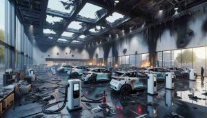 Electric Vehicle Showroom Destroyed in Bokaro Fire