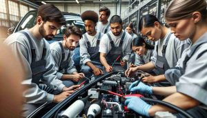 Aspiring Technicians Being Trained for an Electrified Future